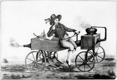 Steam plough, 1850 by French School